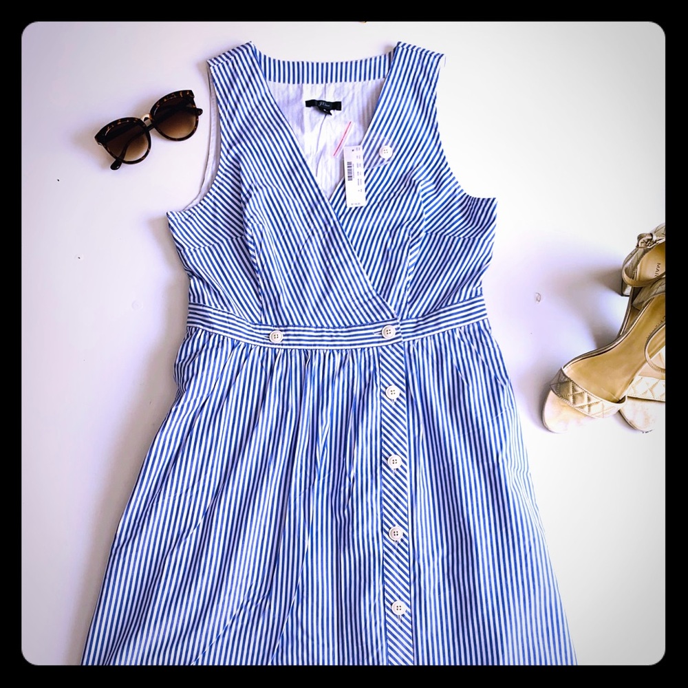 Cute J. Crew pinstriped dress!🎀